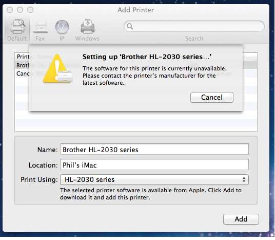 Brother Hl-2030 Series Software Mac